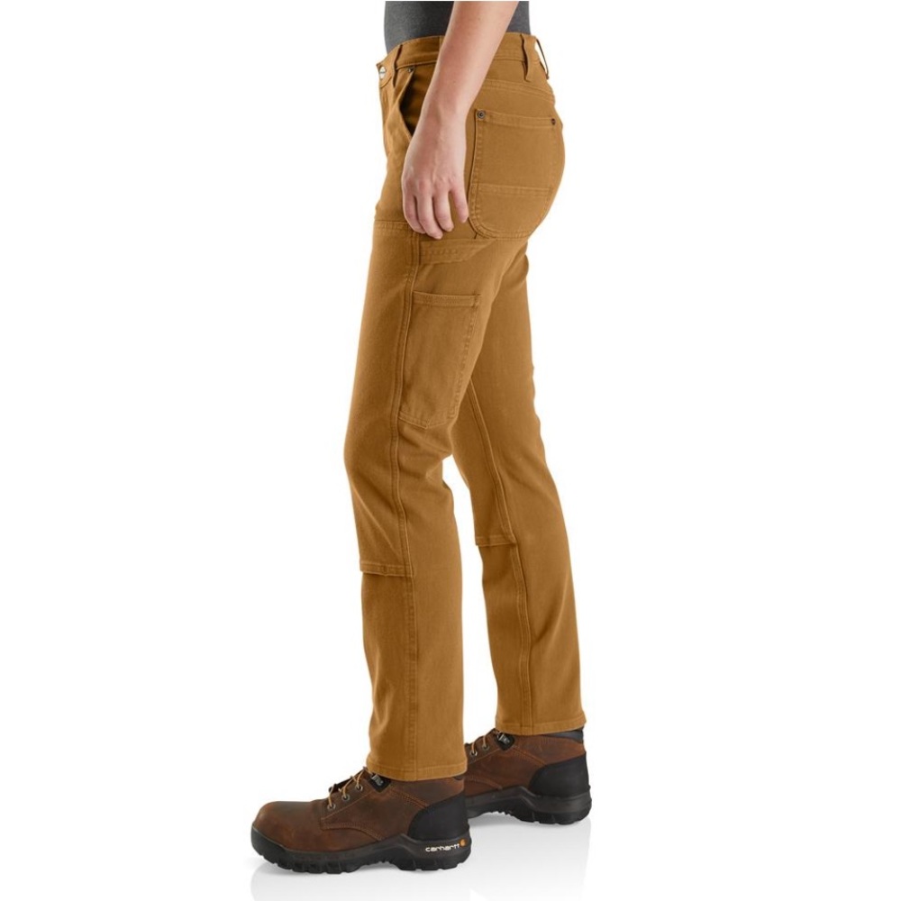 Carhartt Women's Straight Leg Pants - Brown - Picture 3 of 8